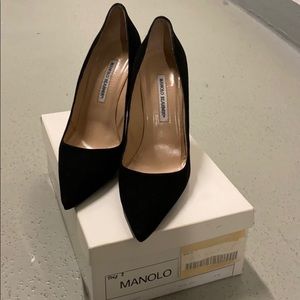 Manolo Blahnik BB suede black  pumps